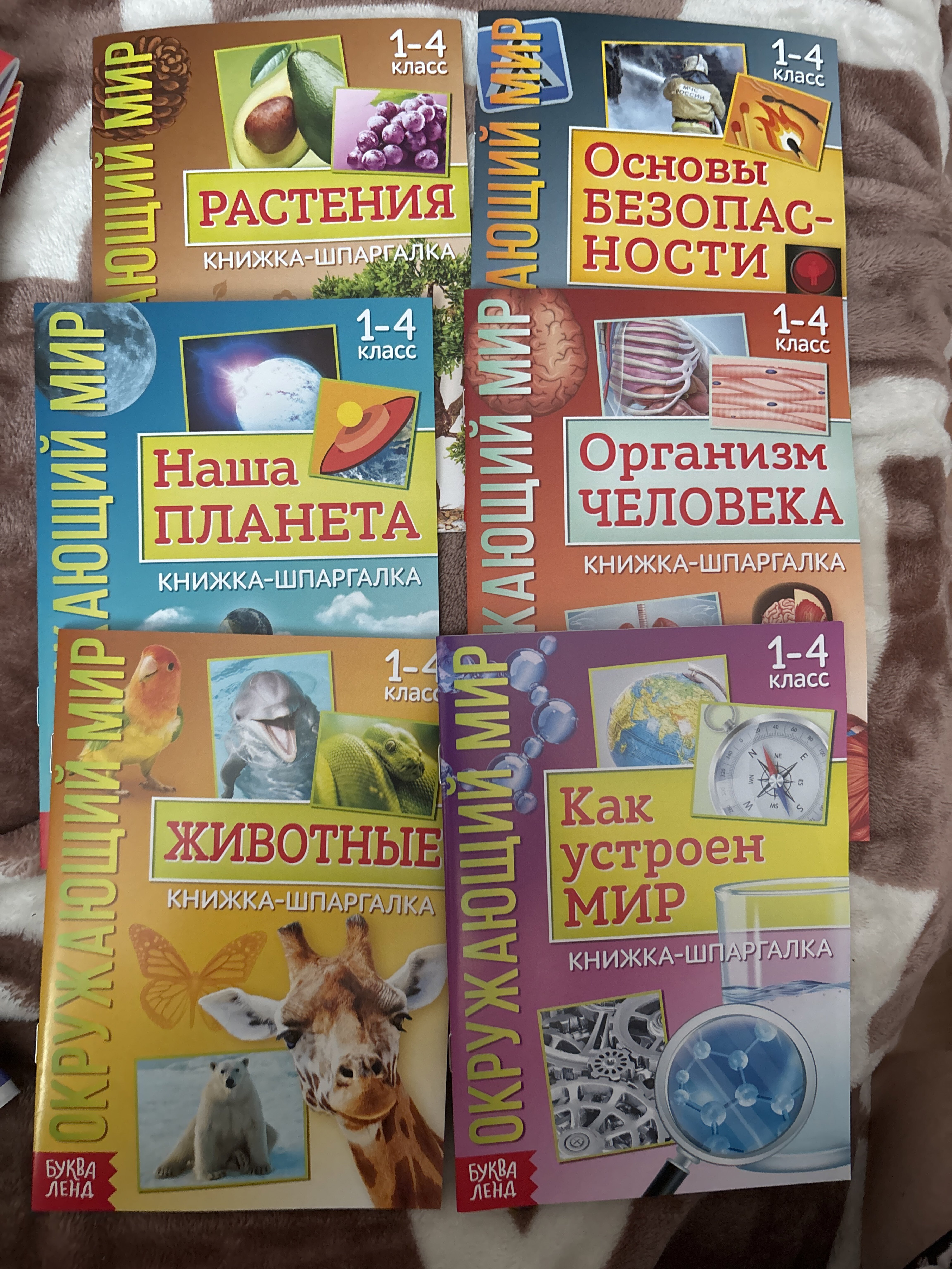 Фотография покупателя товара Книжки - шпаргалки «Мир природы и человека», набор 6 шт. - Фото 1