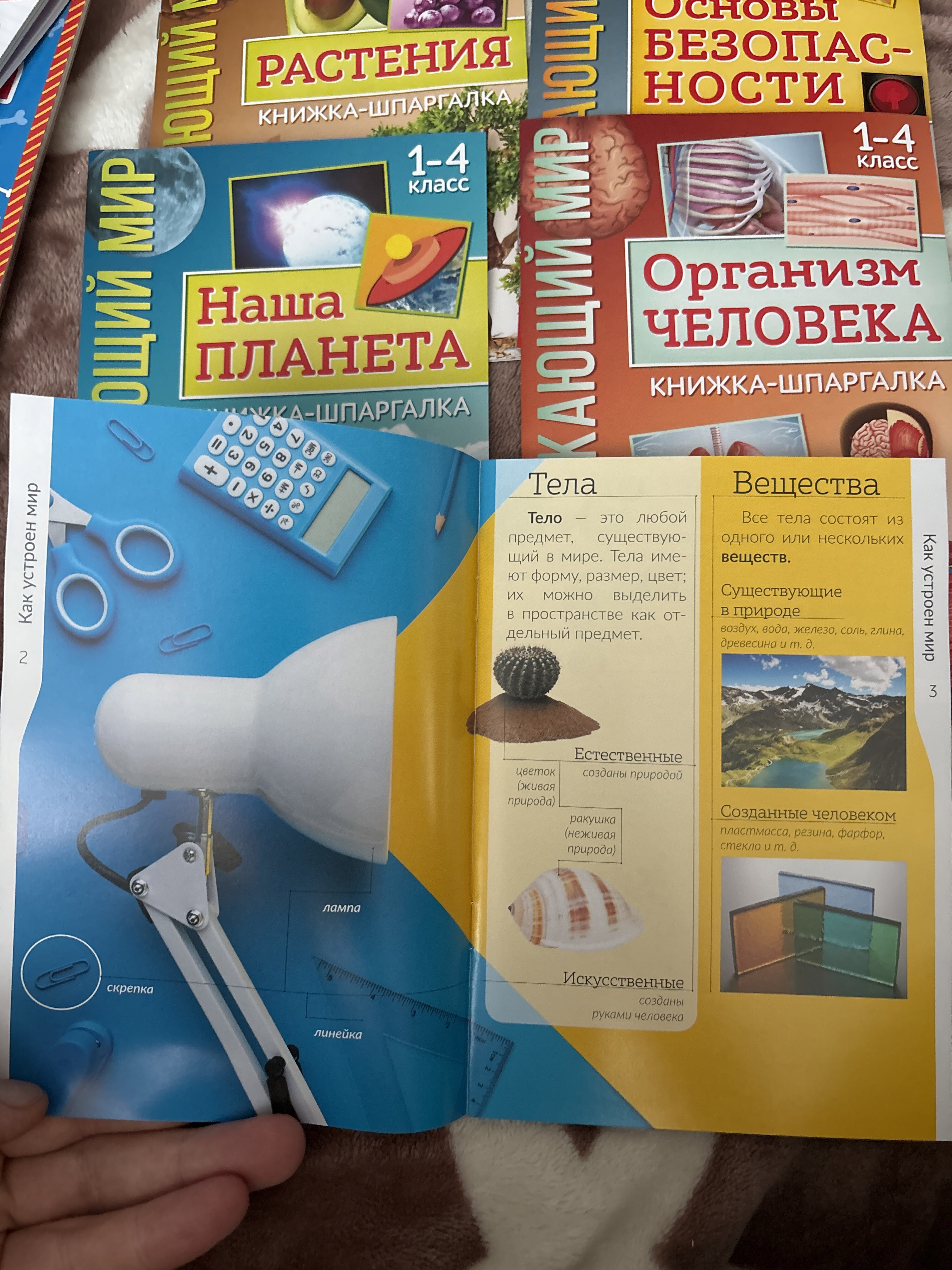 Фотография покупателя товара Книжки - шпаргалки «Мир природы и человека», набор 6 шт. - Фото 2