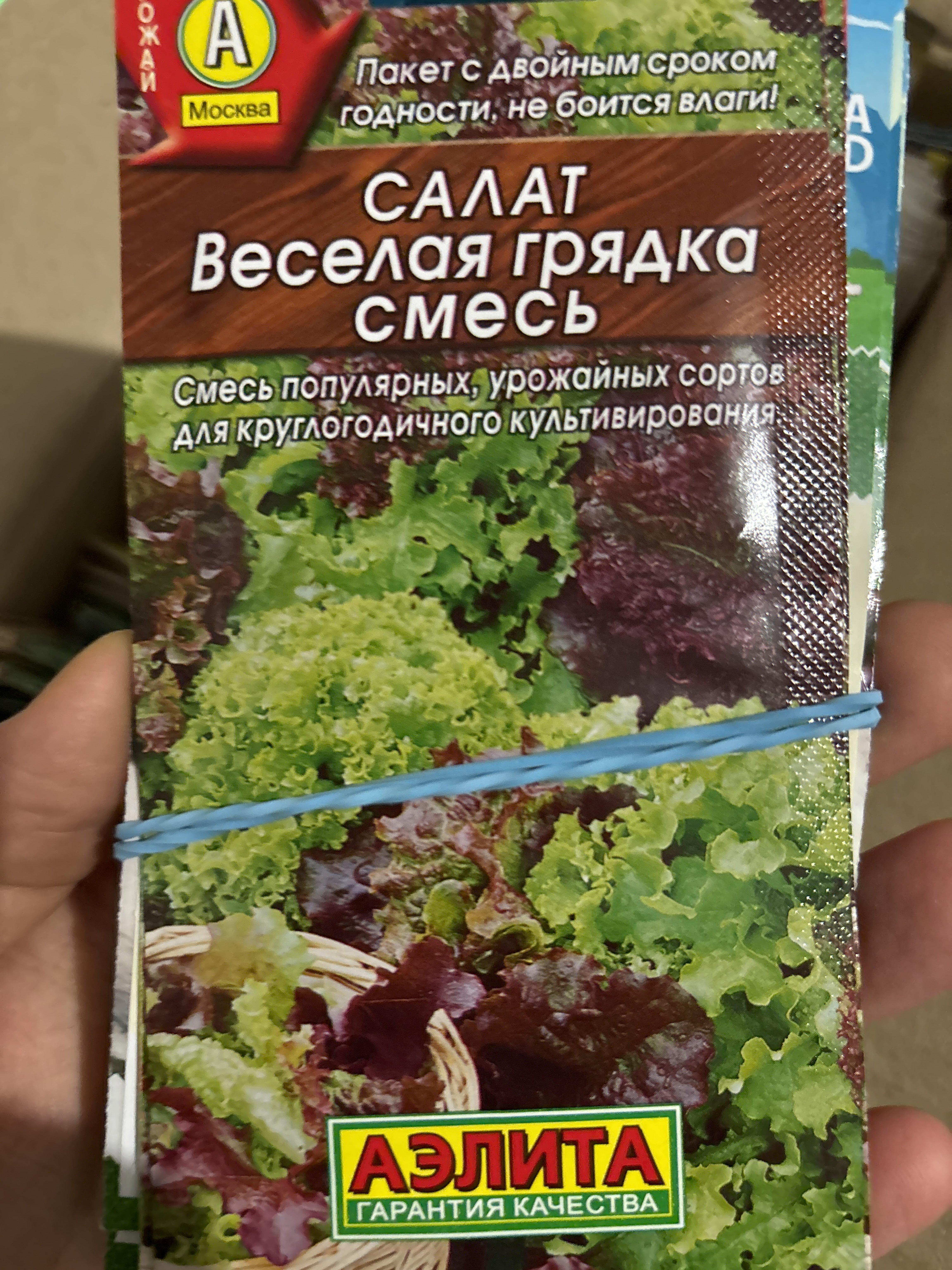 Фотография покупателя товара Семена Салат "Веселая грядка" листовой, смесь, 0,5 г - Фото 1