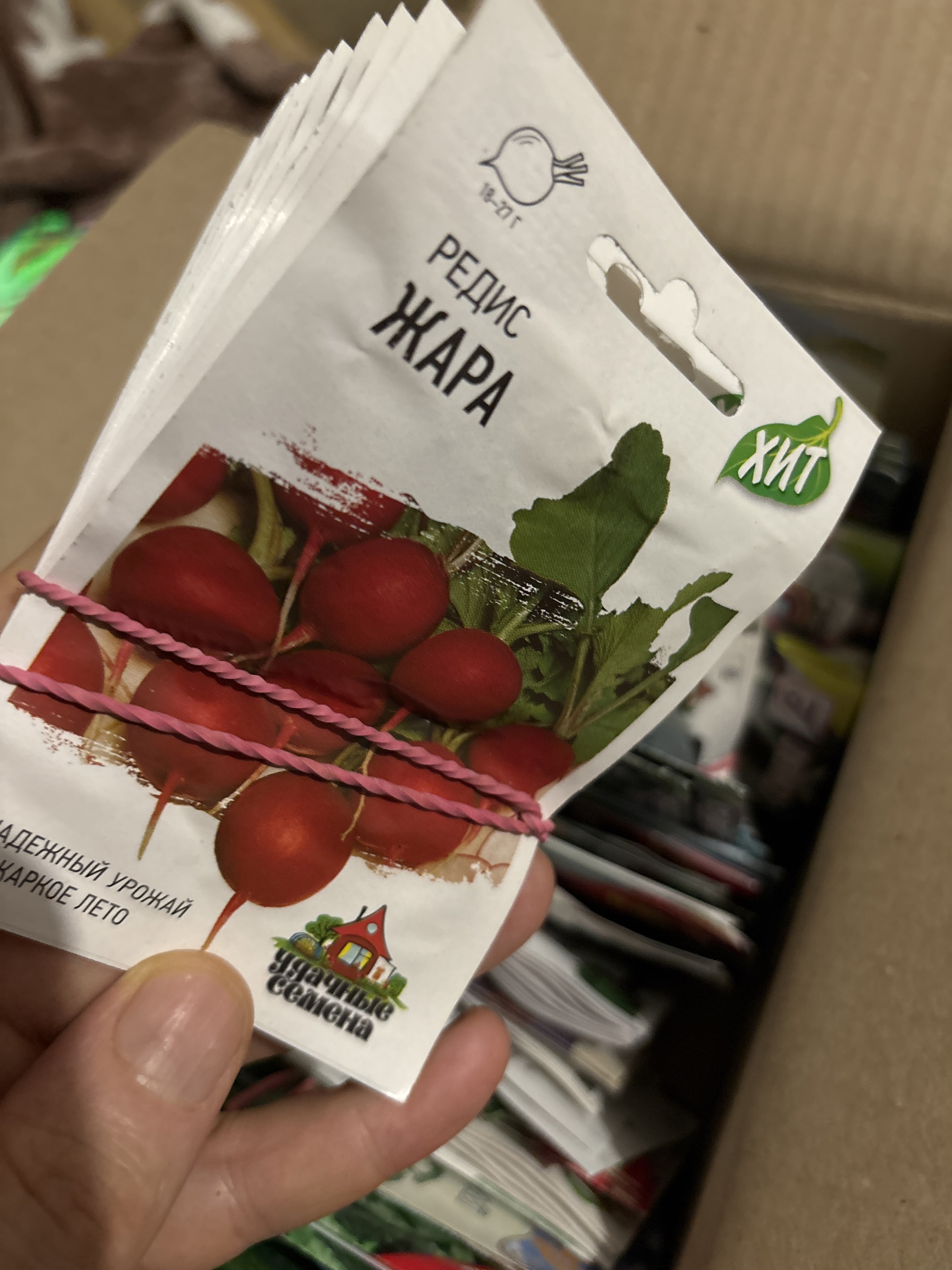 Фотография покупателя товара Семена Редис "Жара", ц/п, 2 г серия ХИТ х3 - Фото 1