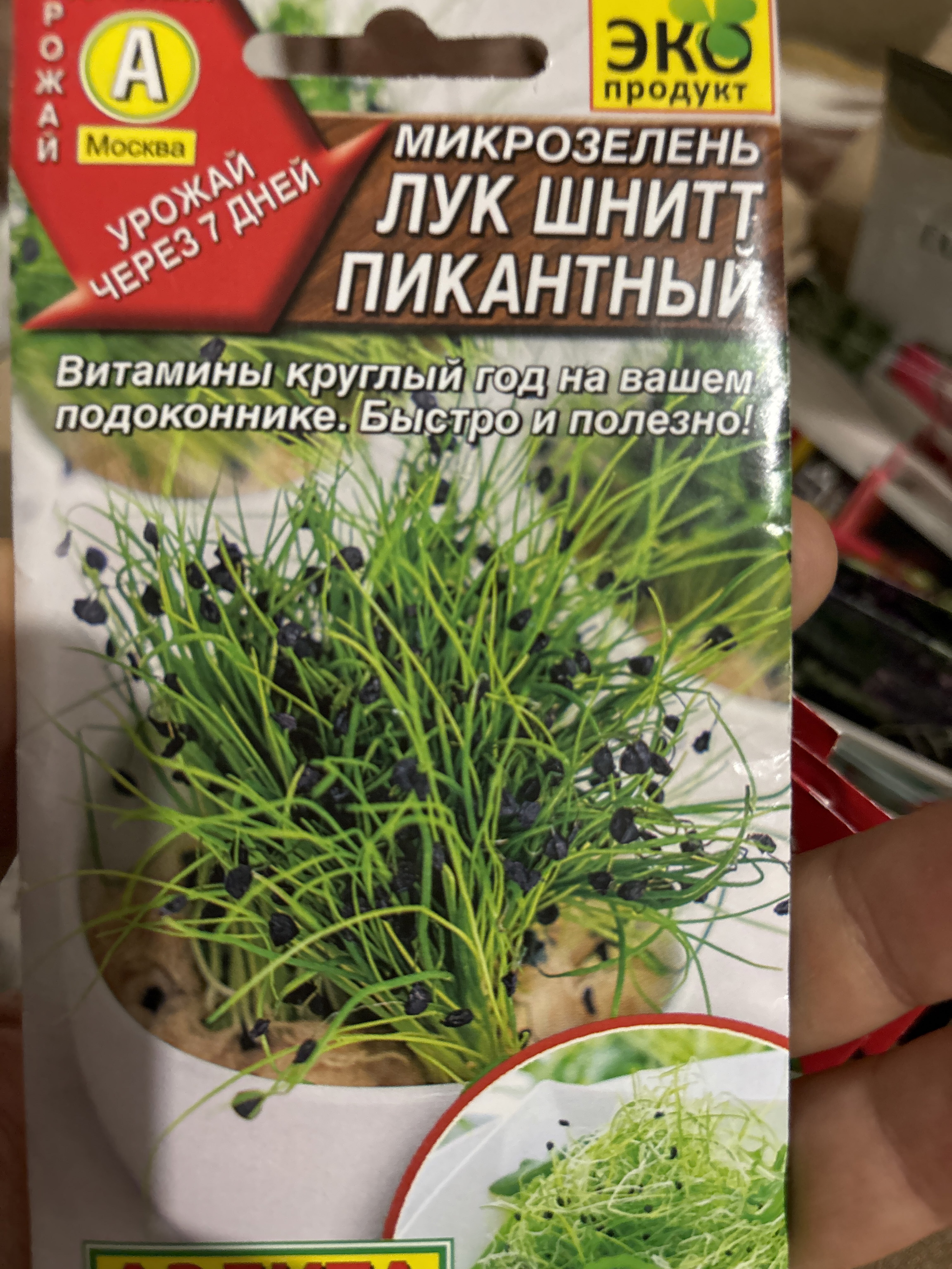 Фотография покупателя товара Семена Микрозелень Лук шнитт "Пикантный", 2 г - Фото 1