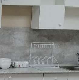 Фотография покупателя товара Сушилка для посуды с поддоном, 38×24×37 см, цвет белый - Фото 6