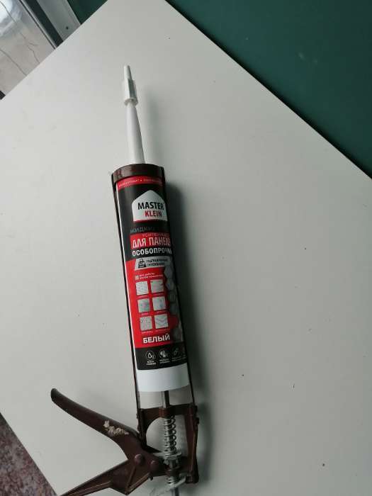 Фотография покупателя товара Жидкие гвозди Master Klein, особопрочные, для панелей, белые, 310 мл/440 г - Фото 1