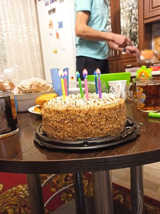 Фотография покупателя товара Набор свечей в торт 6 штук, с цветным пламенем, 6 см - Фото 14