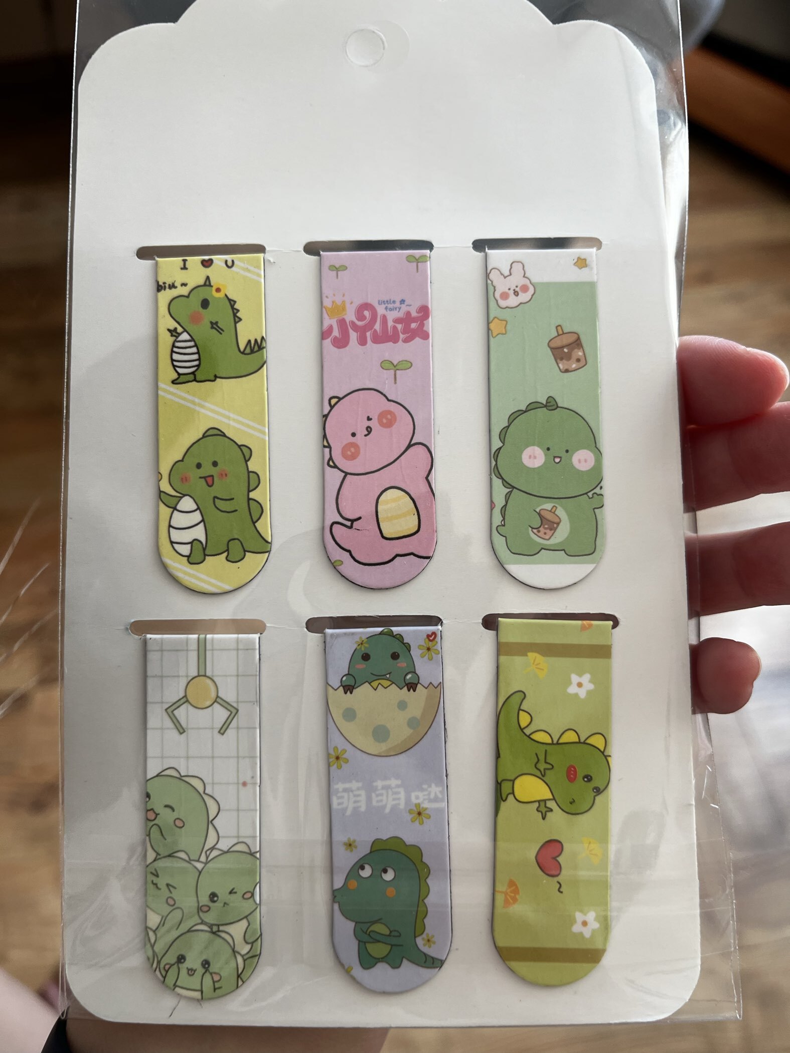 Фотография покупателя товара Набор магнитных закладок для книг Calligrata «Дракончики», 6 шт., МИКС - Фото 1