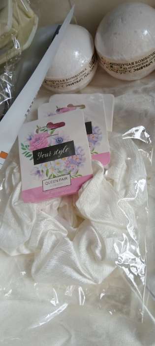 Фотография покупателя товара Резинка для волос QF «Орбита», классик галант, 10 см, розовая - Фото 1