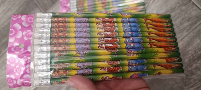 Фотография покупателя товара Карандаш чернографитный Calligrata «Зоопарк», НВ, с ластиком, корпус круглый - Фото 1