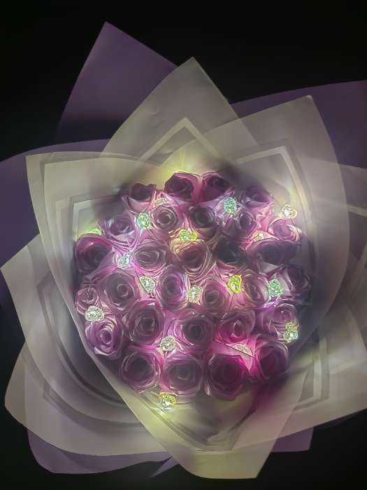 Фотография покупателя товара Гирлянда «Нить» 2 м роса с насадками «Сердечки», IP20, 2 м, нить серебристая, 20 LED, 4.6 В, батарейки AG13×3 (в комплекте), 3 режима, свечение тёплое белое - Фото 1