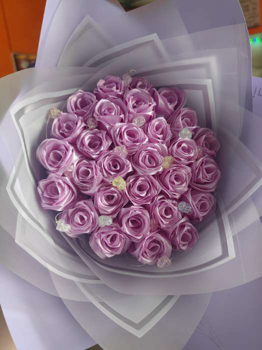 Фотография покупателя товара Гирлянда «Нить» 2 м роса с насадками «Сердечки», IP20, 2 м, нить серебристая, 20 LED, 4.6 В, батарейки AG13×3 (в комплекте), 3 режима, свечение тёплое белое - Фото 2