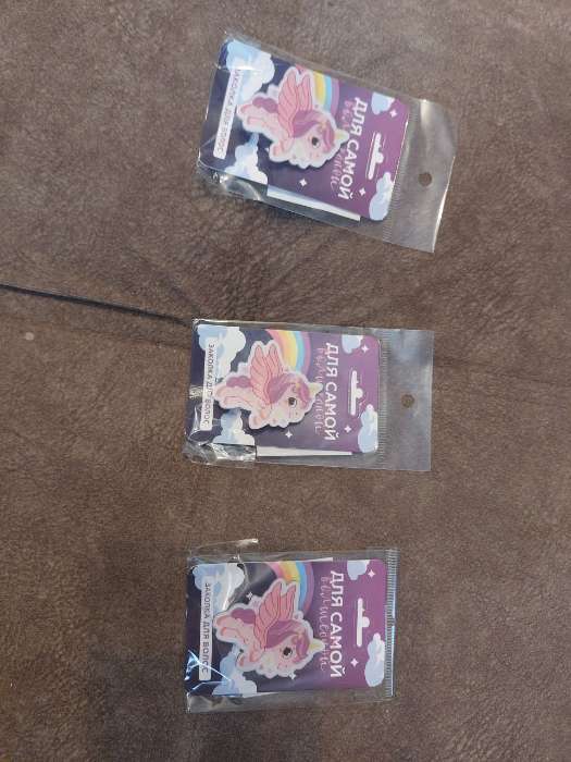 Фотография покупателя товара Заколка для волос детская «Для самой волшебной», 3.3×3.8 см - Фото 4