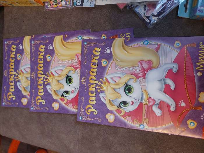 Фотография покупателя товара Раскраска для девочек «Милые зверюшки», 16 стр., А4 - Фото 1