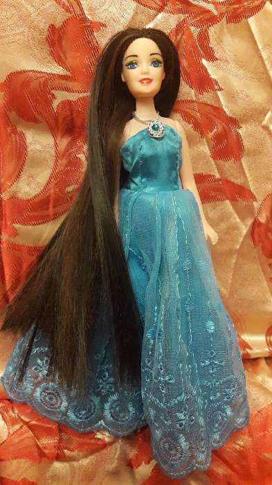Фотография покупателя товара Кукольные волосы-тресс «Прямые» длина волос: 40 см, ширина: 50 см, №3 - Фото 4