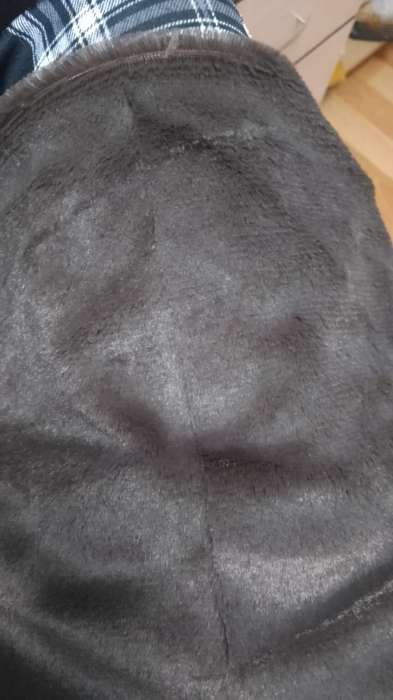 Фотография покупателя товара Ткань для рукоделия, мех на трикотажной основе, тёмно-коричневая, лоскут 50×50 см - Фото 1