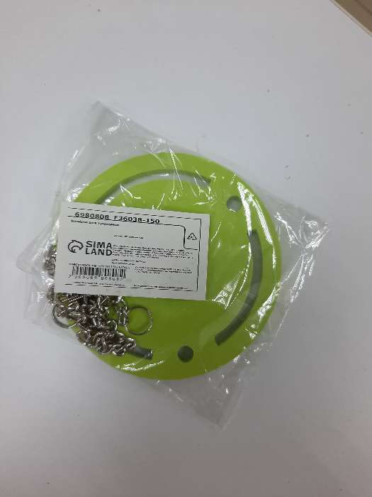 Фотография покупателя товара Качели для грызунов круглая на цепочках, 8,5 х 7 см, вспененный ПВХ, зелёные - Фото 4