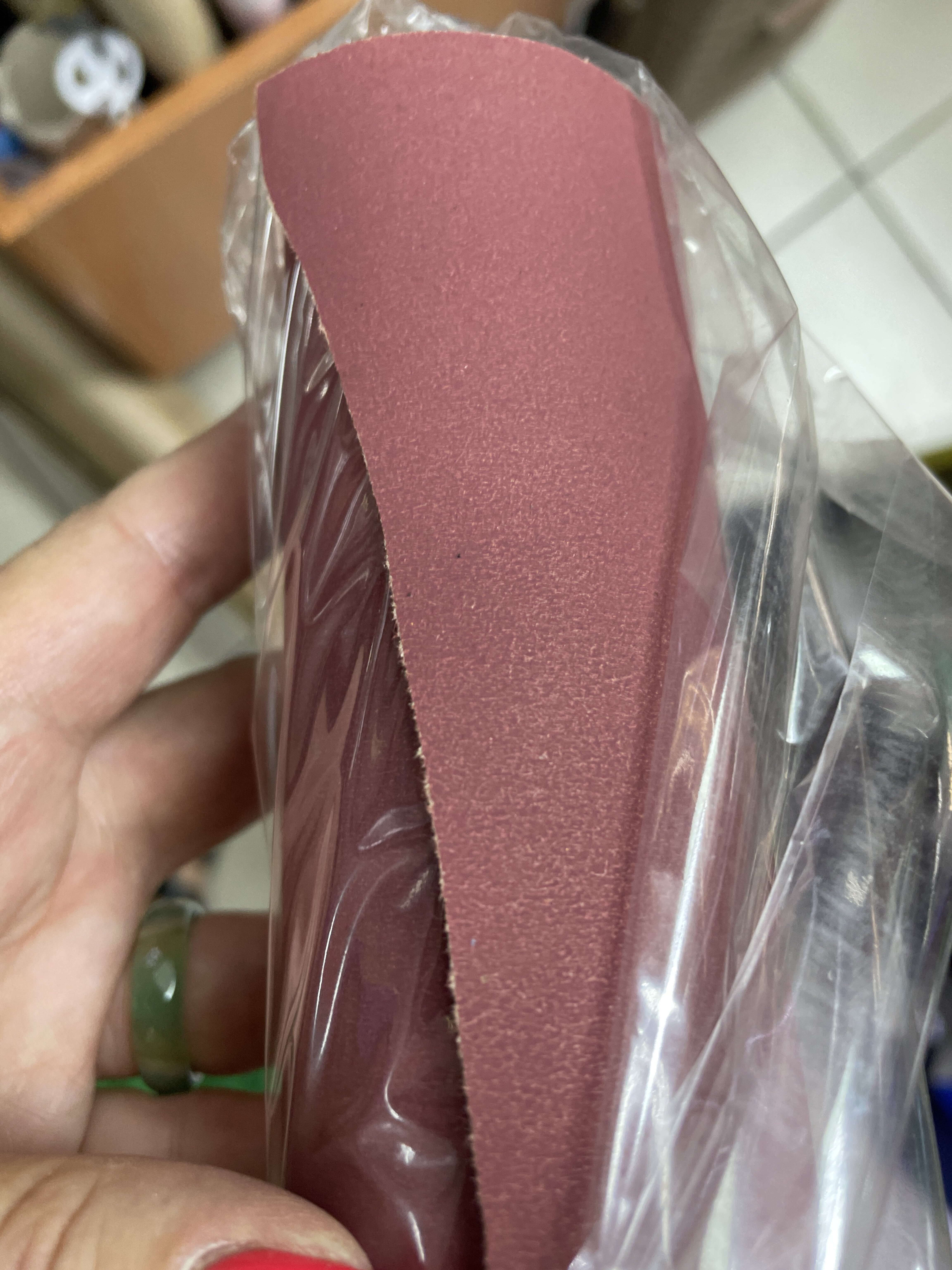 Фотография покупателя товара Бумага крафт двустороняя, бордовый, 0,68 х 10±5% м - Фото 1