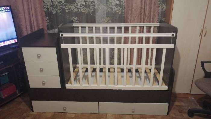 Фотография покупателя товара Детская кровать-трансформер «Фея 1100», цвет вяз/белый - Фото 5