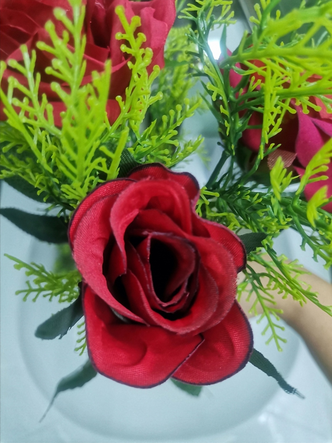 Фотография покупателя товара Цветы искусственные "Роза Гран При" 7*46 см, малиновый - Фото 8
