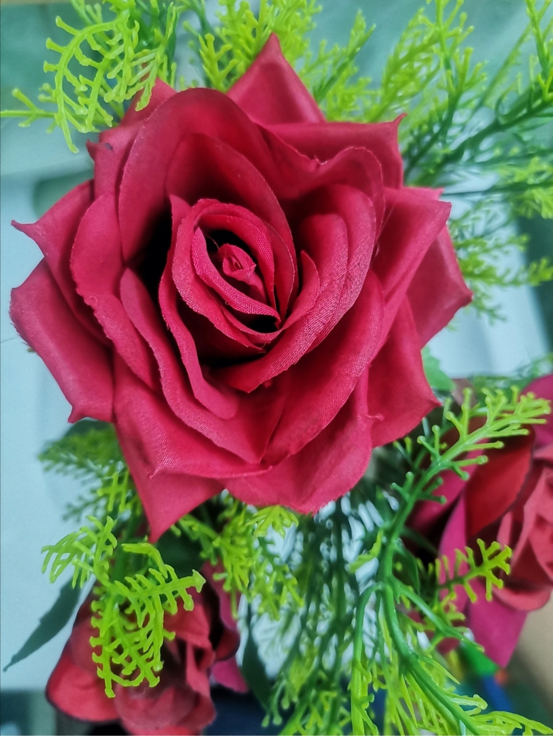 Фотография покупателя товара Цветы искусственные "Роза Гран При" 7х46 см, кремовый - Фото 7