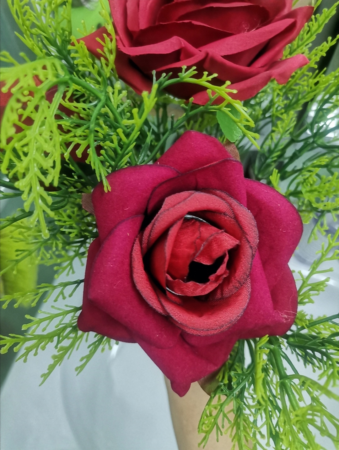 Фотография покупателя товара Цветы искусственные "Роза Гран При" 7х46 см, кремовый - Фото 6