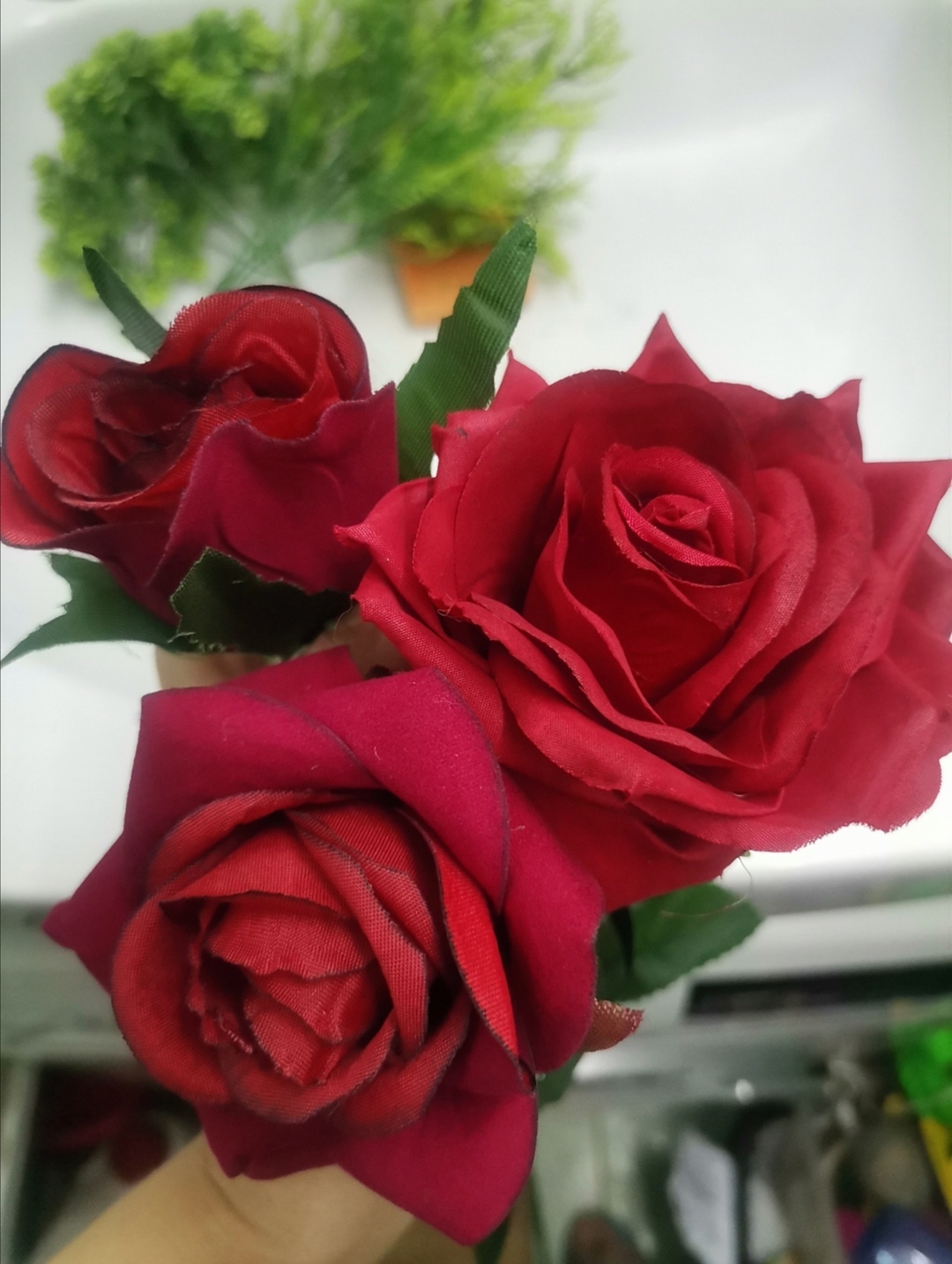 Фотография покупателя товара Цветы искусственные "Роза Гран При" 7х46 см, кремовый - Фото 5