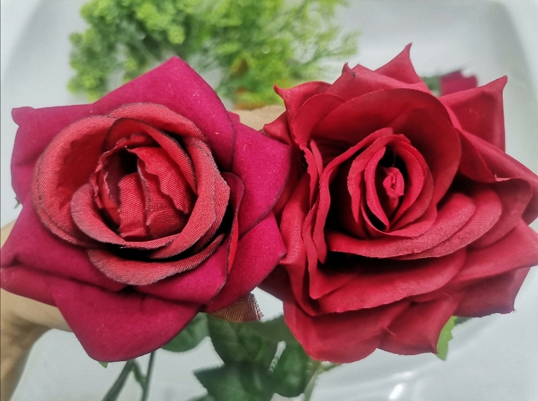 Фотография покупателя товара Цветы искусственные "Роза Гран При" 7*46 см, малиновый - Фото 4