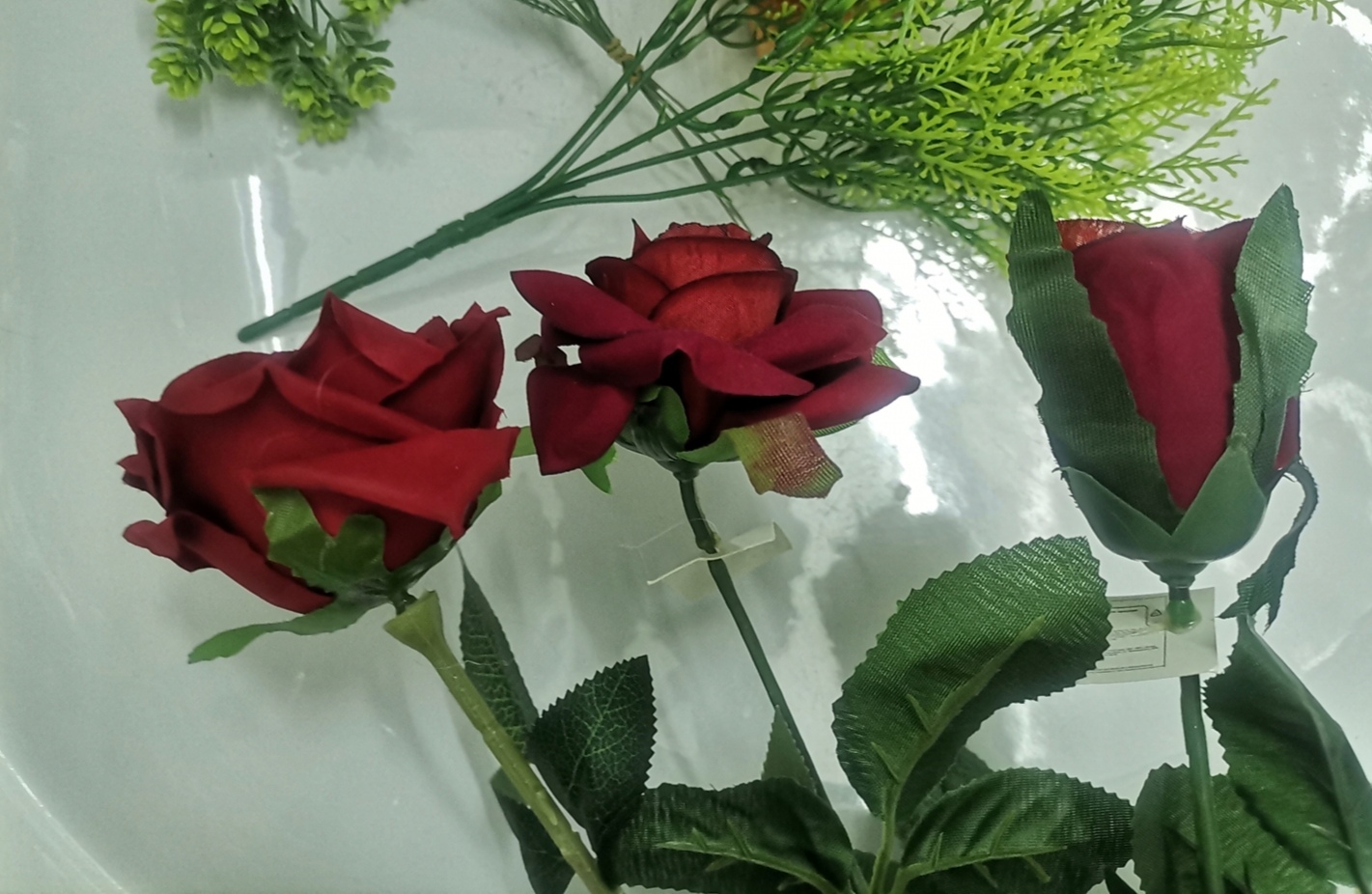 Фотография покупателя товара Цветы искусственные "Роза Гран При" 7*46 см, малиновый - Фото 3