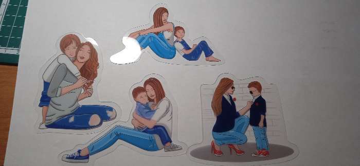 Фотография покупателя товара Набор ацетатных высечек с фольгированием «Моя прекрасная мама», 11 × 12 см