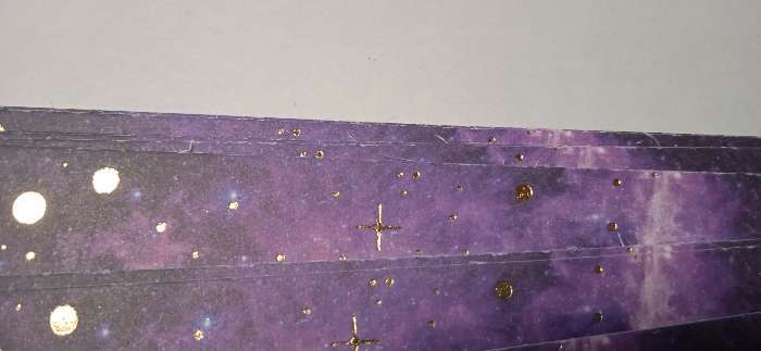 Фотография покупателя товара Бумага для скрапбукинга с фольгированием «Космос», 15.5 × 15.5 см, 250 г/м - Фото 2