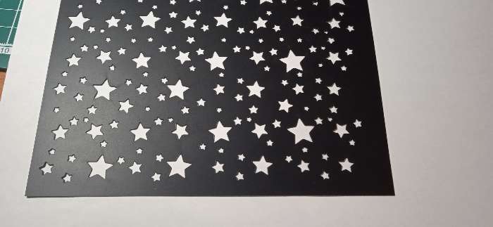 Фотография покупателя товара Трафарет для творчества «Звезды», 15 × 15 см - Фото 4