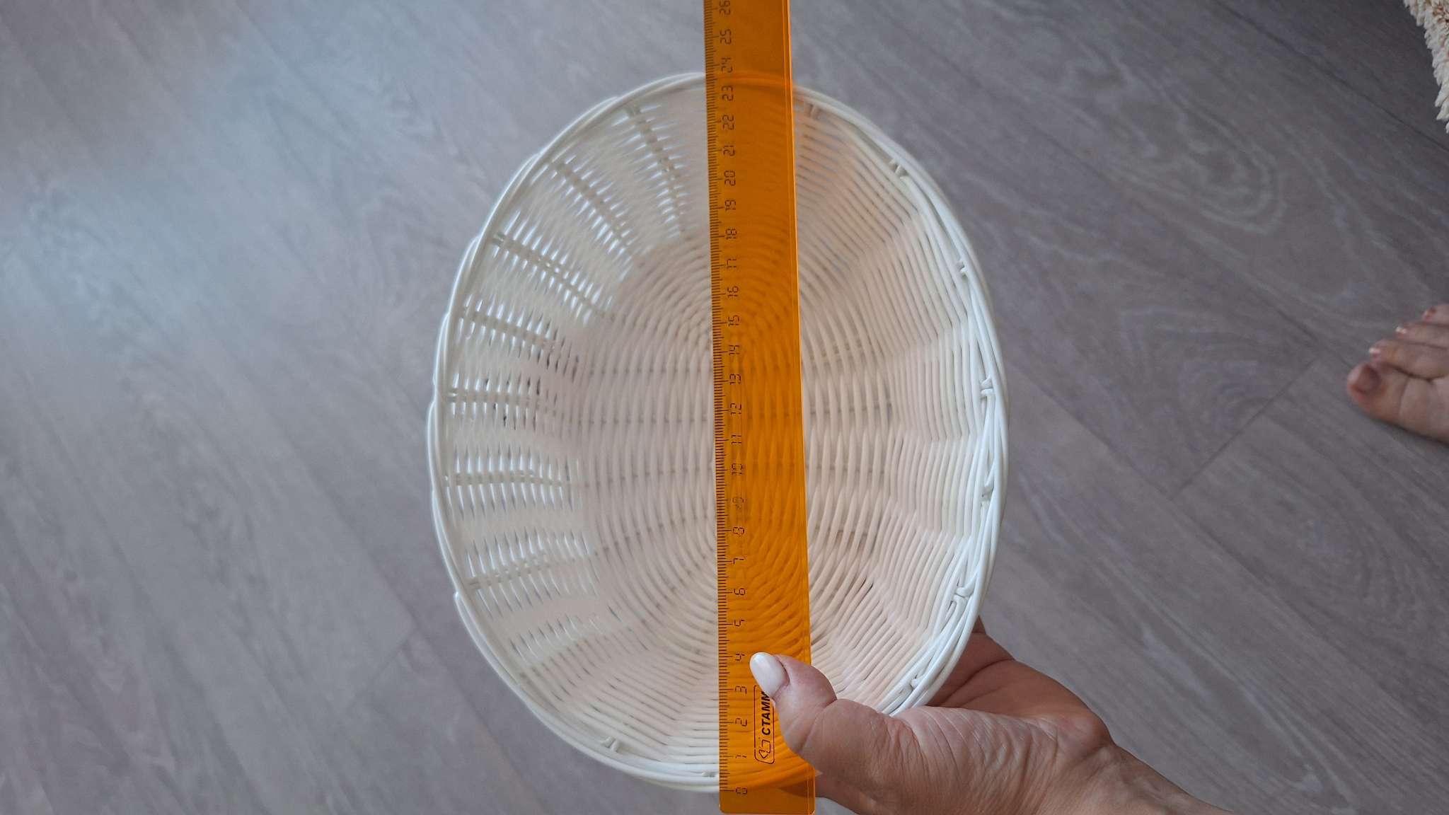 Фотография покупателя товара Корзинка для фруктов и хлеба Доляна «Молоко», 25×18×6.5 см, пластик, плетёная, белая - Фото 24