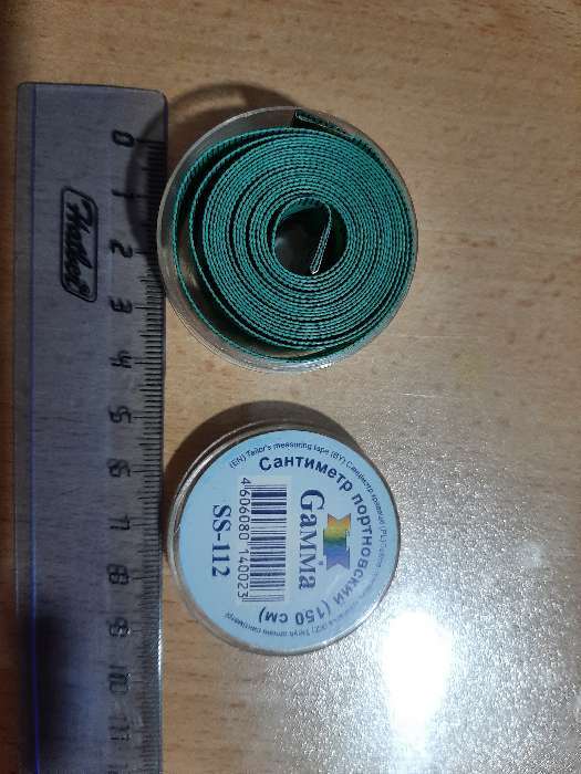 Фотография покупателя товара Сантиметровая лента в футляре, 150 см, цвет МИКС