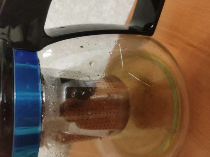 Фотография покупателя товара Заварочный чайник Доляна «Иллюзия», 900 мл, металлическое сито, стекло - Фото 5