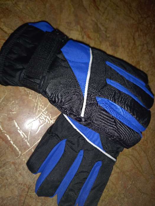 Фотография покупателя товара Перчатки зимние детские MINAKU, цв.синий/чёрный, р-р 16 (18 см)