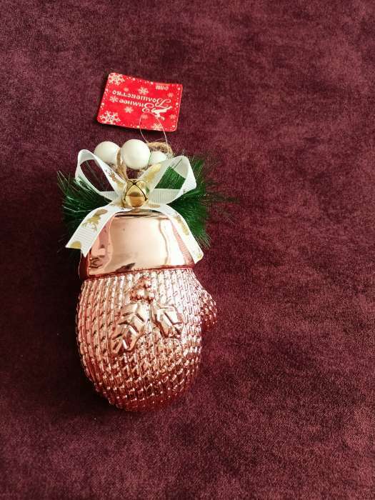 Фотография покупателя товара Ёлочная игрушка «Рукавичка с ягодками» 12×6.5 см, красный - Фото 1