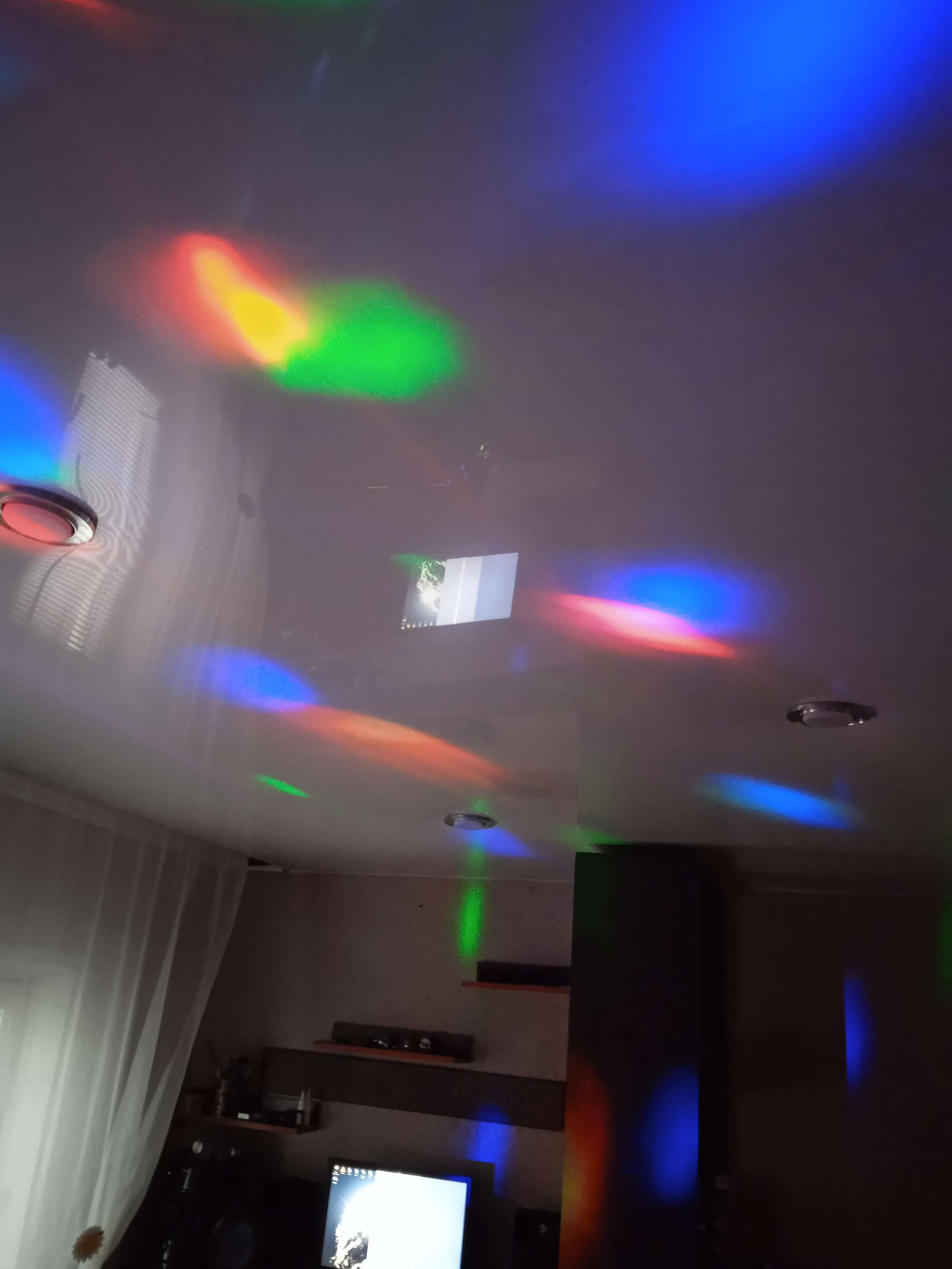 Фотография покупателя товара Световой прибор «Полусфера» 5 см, 220 В, свечение RGB - Фото 2