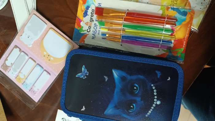 Фотография покупателя товара Пенал школьный, 2 секции, 12.5×20.5×4 см «Цветок» - Фото 4