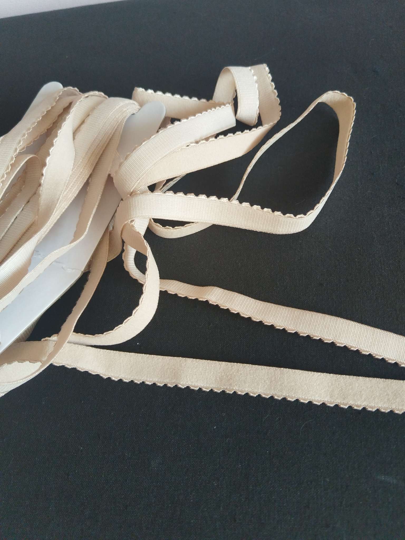 Фотография покупателя товара Резинка бельевая, с ажурным краем, 10 мм, 10±0.5 м, чёрная - Фото 1