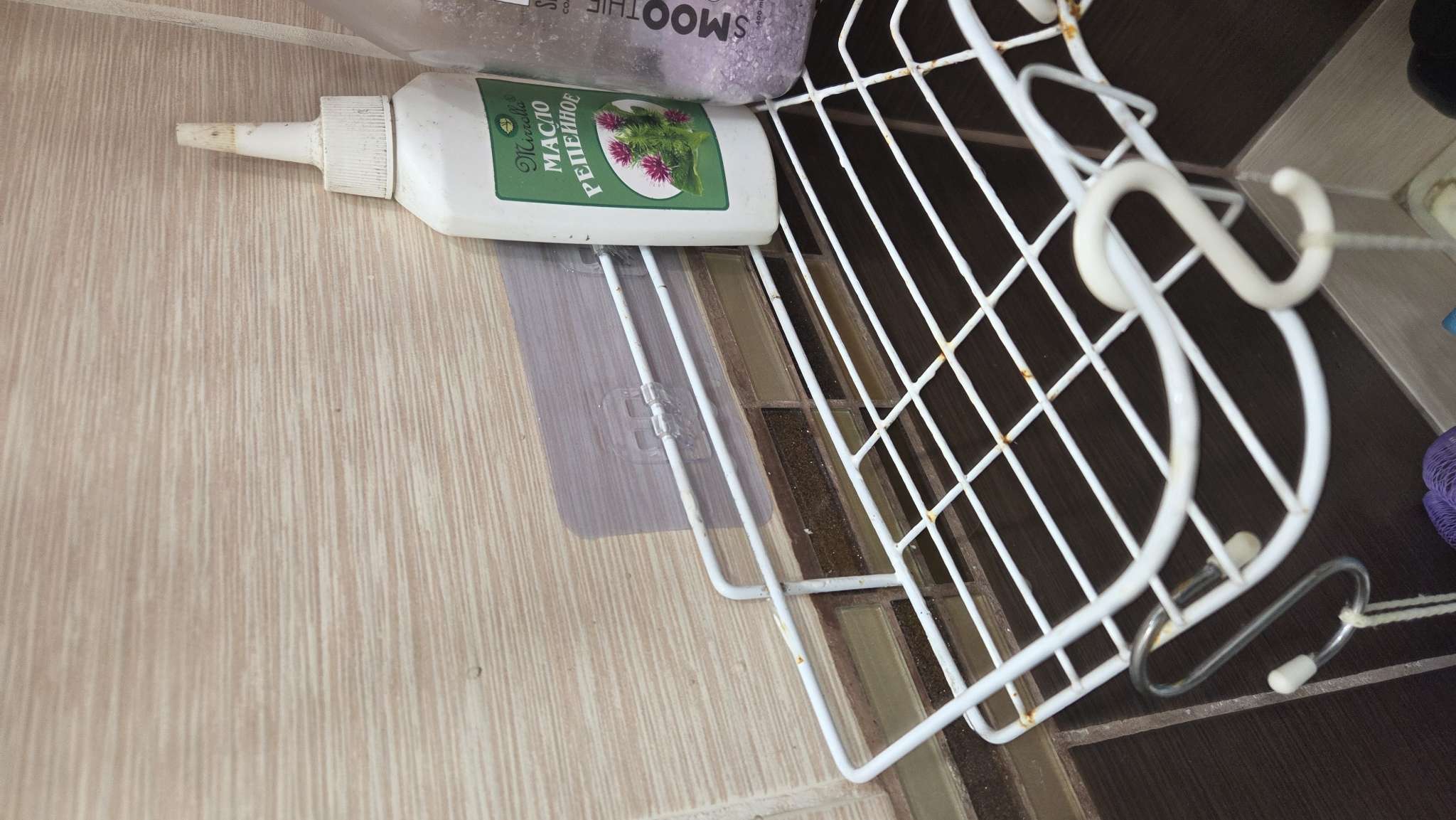 Фотография покупателя товара Крючки для полок самоклеящиеся двойные, 14×6 см, 2 шт., прозрачные - Фото 2