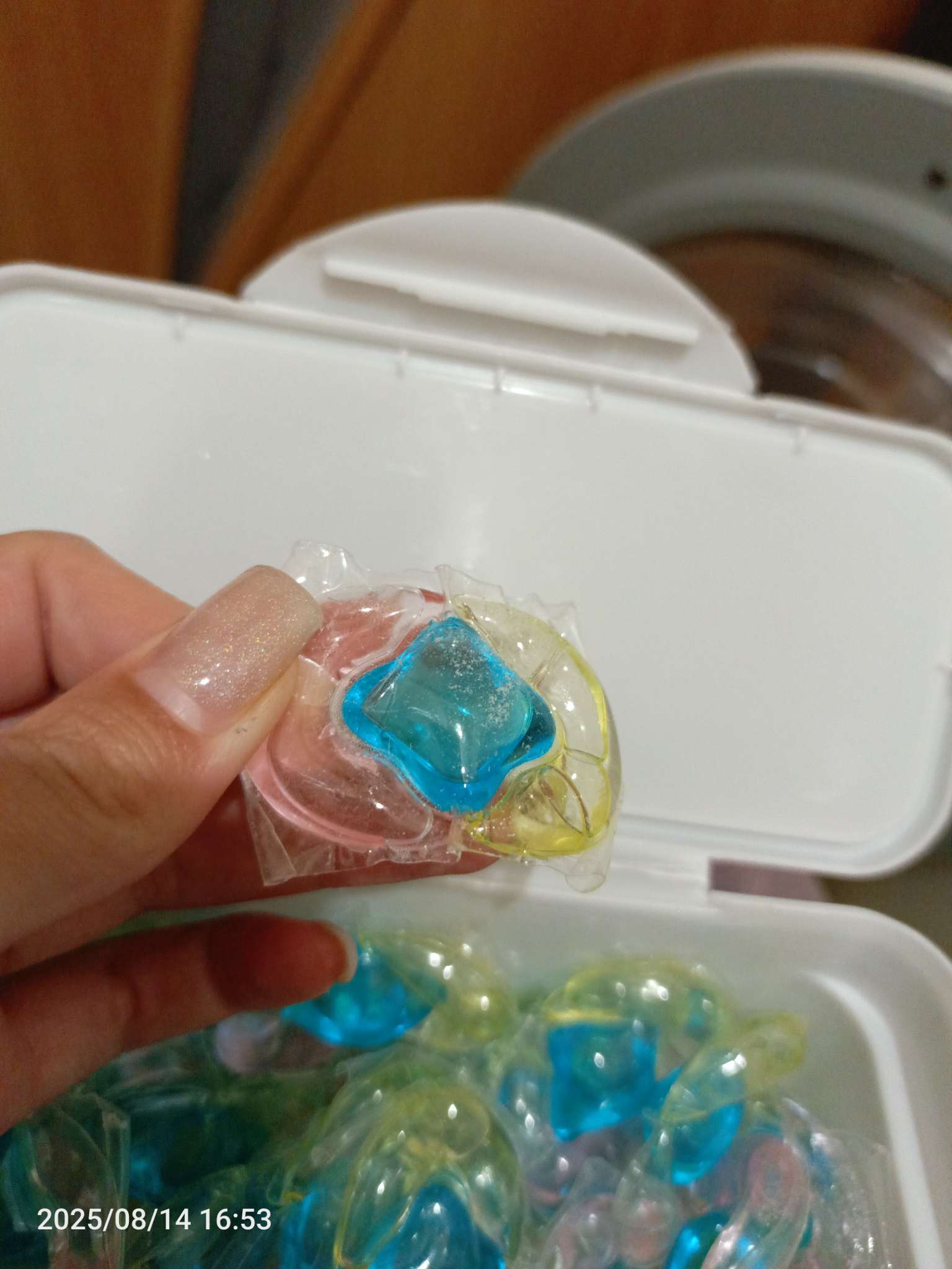 Фотография покупателя товара Капсулы для стирки Мой Выбор 3в1 «Свежесть океана» 50 шт. по 8 г - Фото 2