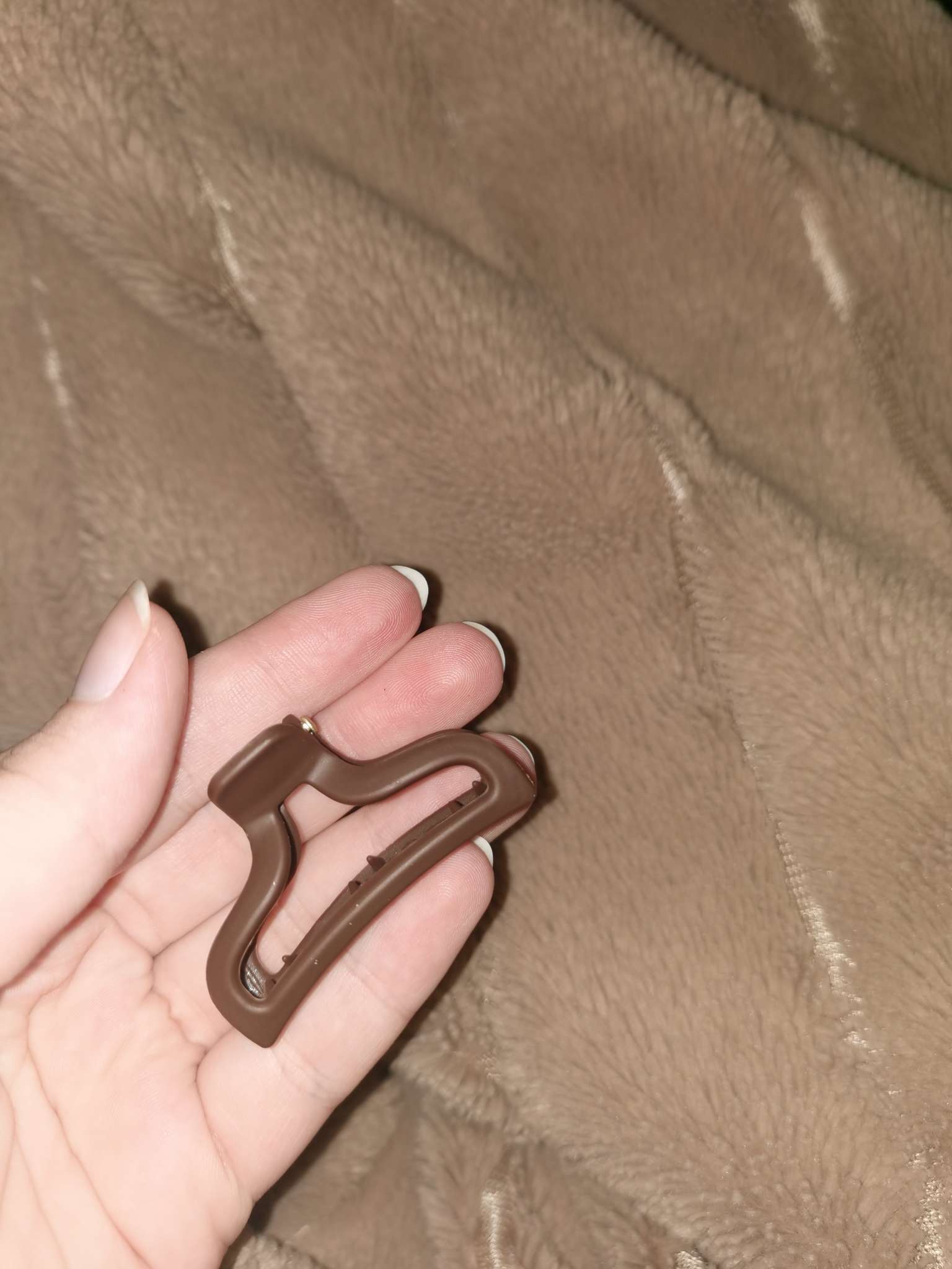 Фотография покупателя товара Крабик для волос «Матовый», геометрия дуга мини, 4.5 см, МИКС - Фото 1