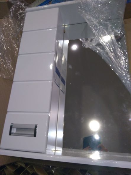 Фотография покупателя товара Зеркало - шкаф для ванной комнаты «Ника 50», правый, 500×150×700 мм, цвет белый - Фото 3