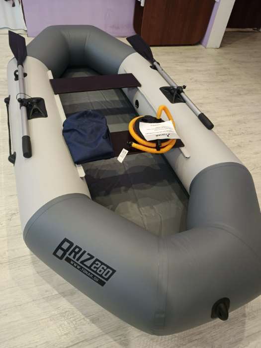 Фотография покупателя товара Лодка «Бриз 260», цвет белый/серый - Фото 1