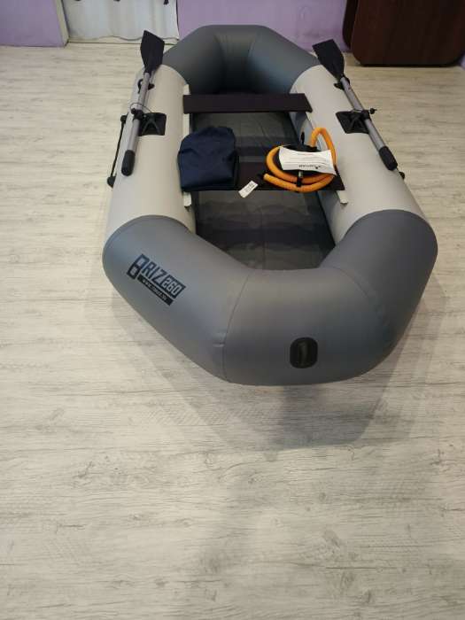 Фотография покупателя товара Лодка «Бриз 260», цвет белый/серый - Фото 2