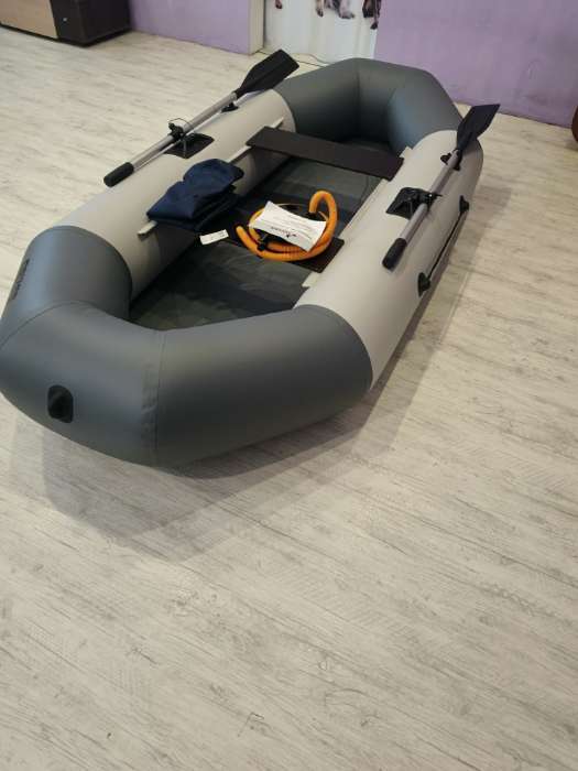 Фотография покупателя товара Лодка «Бриз 260», цвет белый/серый - Фото 3