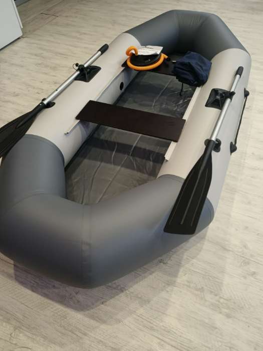 Фотография покупателя товара Лодка «Бриз 260», цвет белый/серый - Фото 4