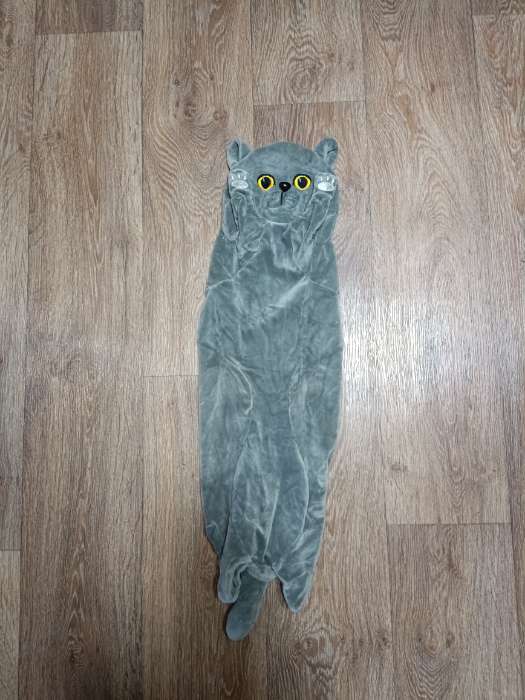 Фотография покупателя товара Мягкая игрушка без наполнителя «Кот», 70 см, цвет серый - Фото 1