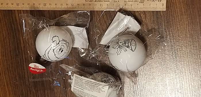 Фотография покупателя товара Новогодний шар под роспись, размер шара 5,5 см "Мышка", Микки Маус - Фото 2