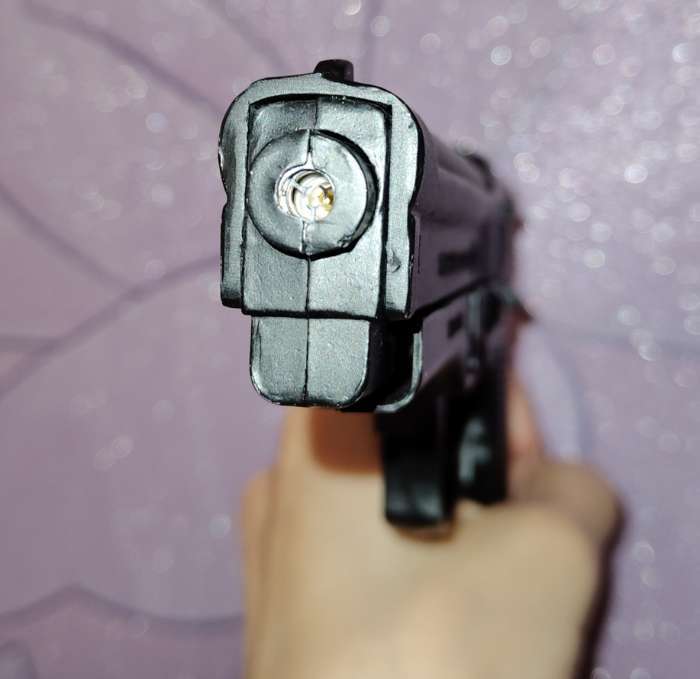 Фотография покупателя товара Зажигалка газовая «Пистолет», пьезо, 28.5×2.2×12.5 см - Фото 1