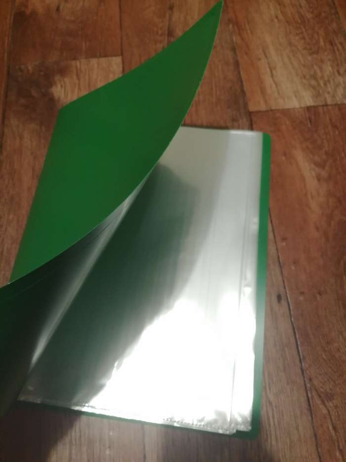 Фотография покупателя товара Папка с 60 вкладышами А4, 500 мкм, Calligrata, текстура "песок", зелёная - Фото 3