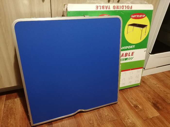 Фотография покупателя товара Стол туристический Maclay, складной, алюминиевый, 120х60х70 см, цвет синий